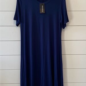 NWT Navy Blue Women's T-Shirt Dress
